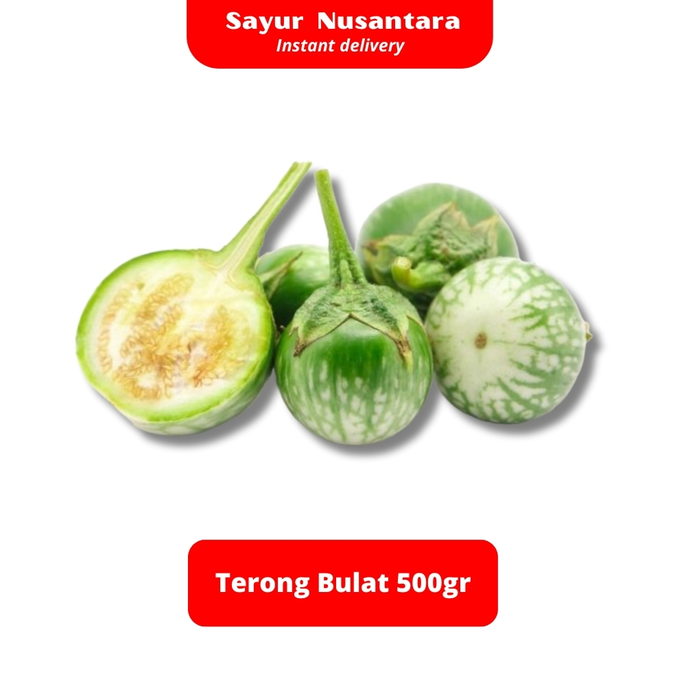 

Terong Bulat 500gr - Sayur Nusantara KIRIM INSTANT
