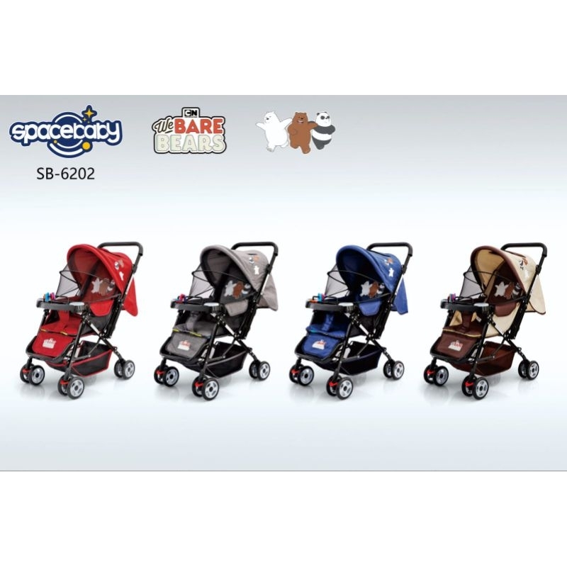 Stroller DAX Care Dan SpaceBaby Pliko bisa Posisi Baring