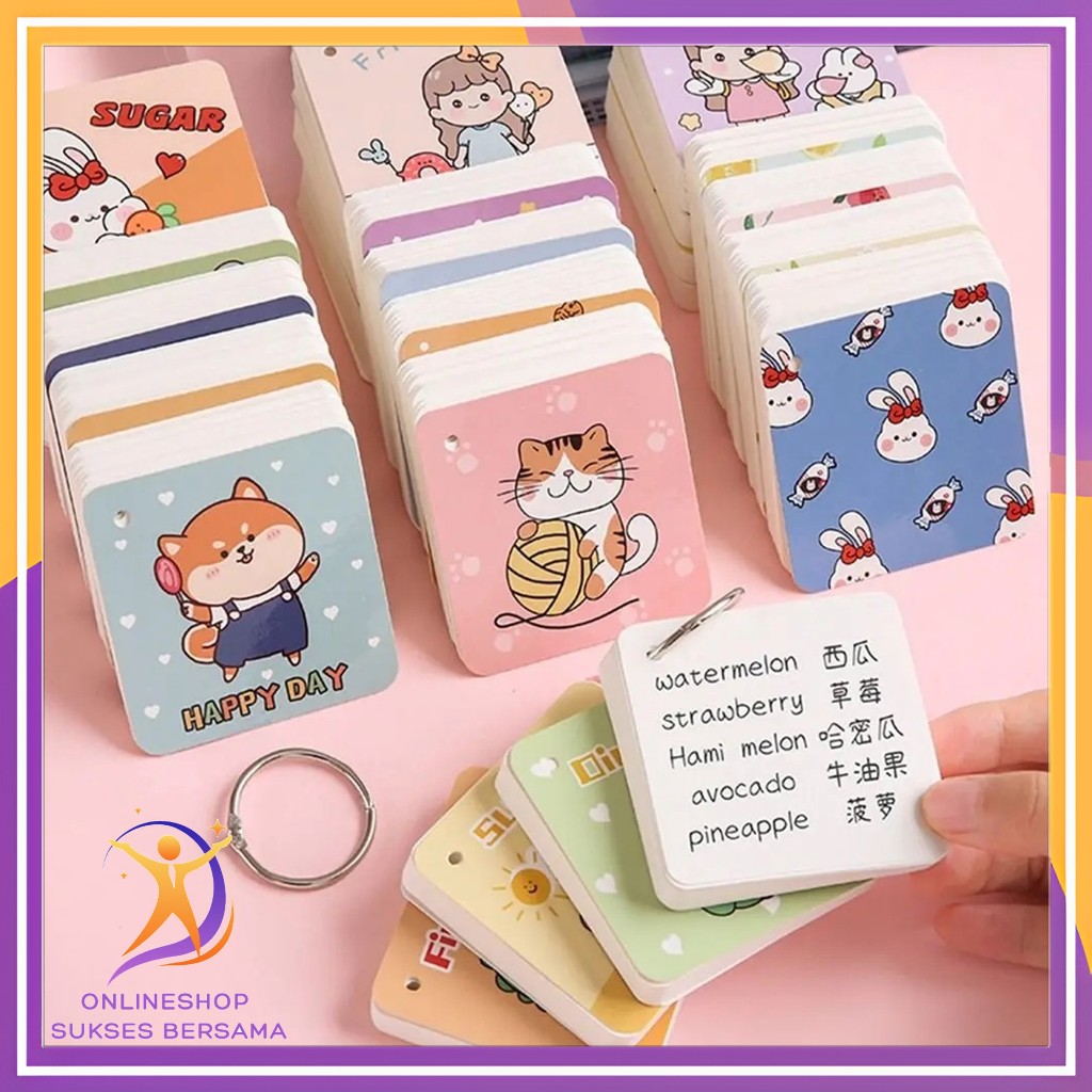 

OSB Sticky Note Lucu Notepad Dengan Gantungan DIY Notebook Ring Mini Isi 80 Lembar Buku Note Gantung Karakter Lucu Book 80Lembar Buku Catatan Memo Karakter