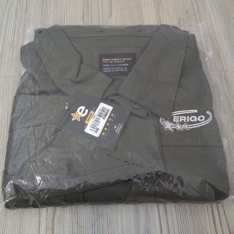 Erigo trucker Jacket JKT48 Team green Freya Gracia feni size xl