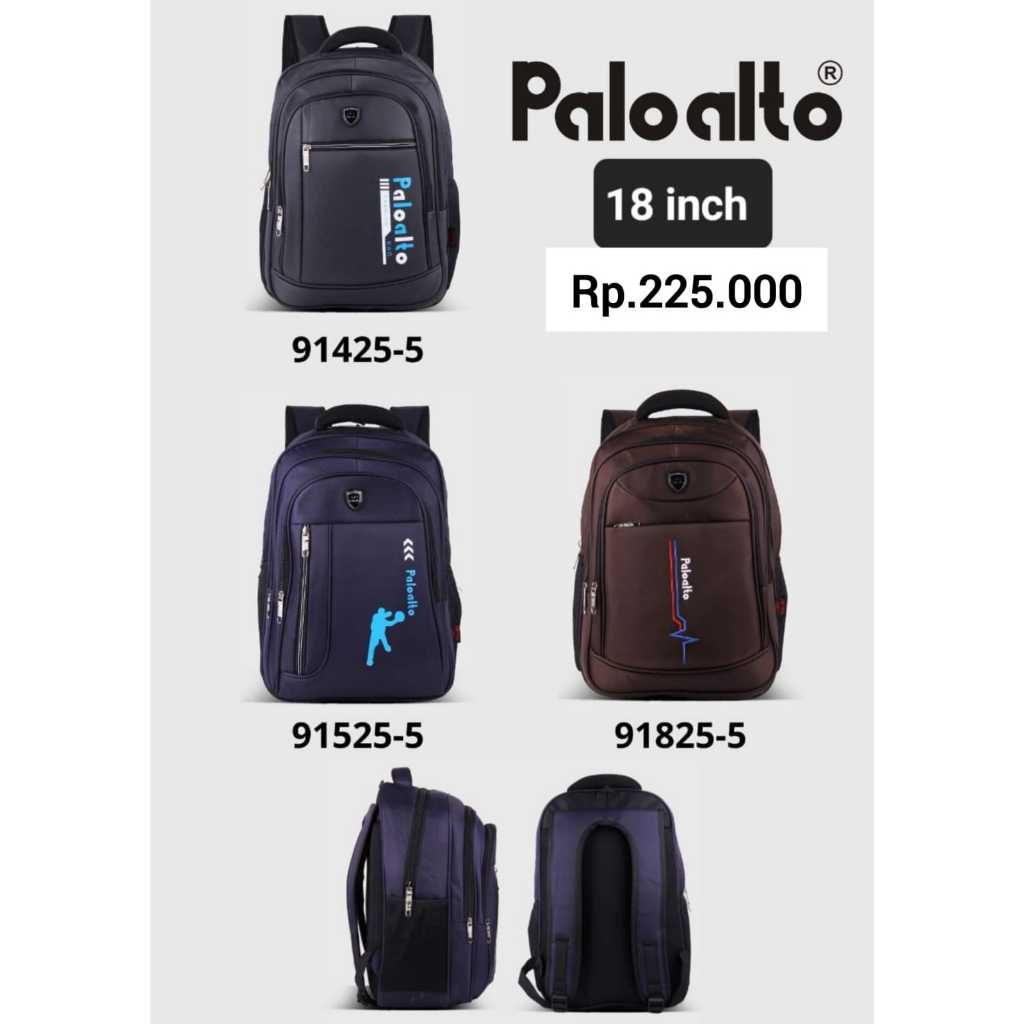 TAS PALO ALTO 18 INCHI 4 RUANG ORIGINAL MURAH / TAS LAPTOP PALO ALTO