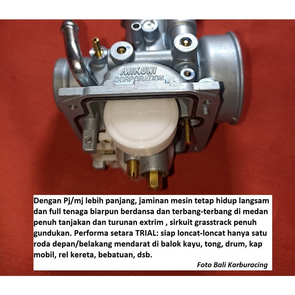 Karbu racing F1ZR Force 1 original Mikuni Corp Setingan Tuner Sudco Jaminan Putaran Mesin Lewat 15.0