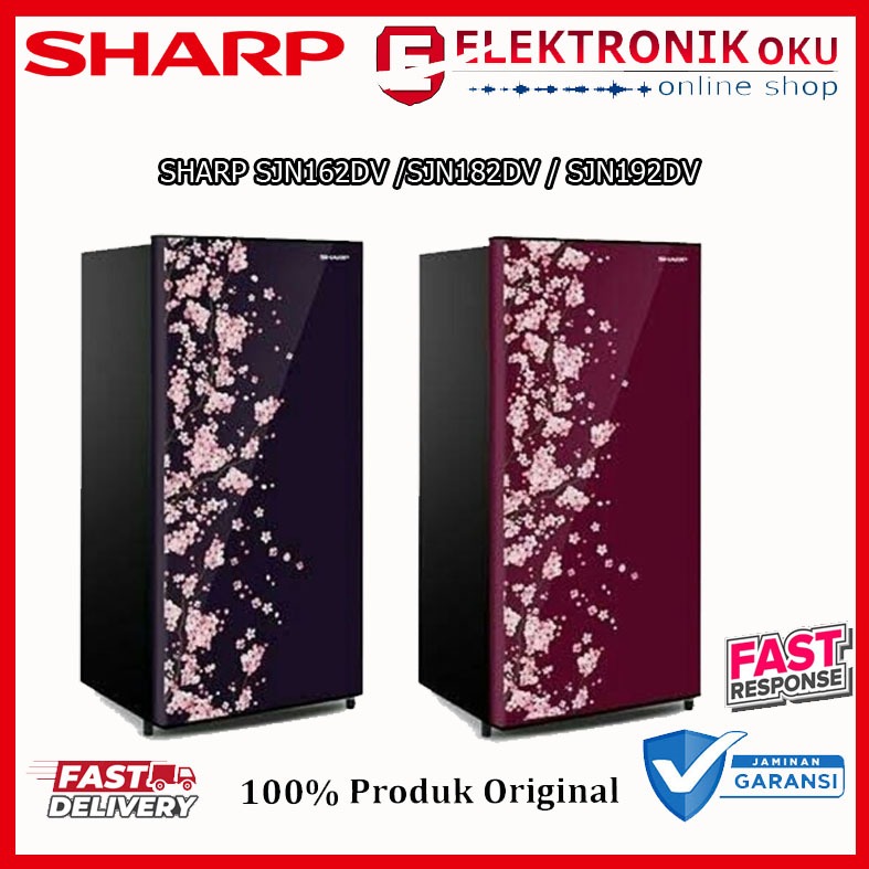KULKAS SHARP LEMARI ES 1 PINTU SJN162DV / SJN182DV / SJN192DV