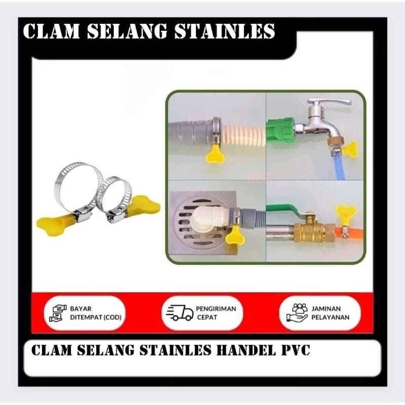 klem selang kuping handle kuning