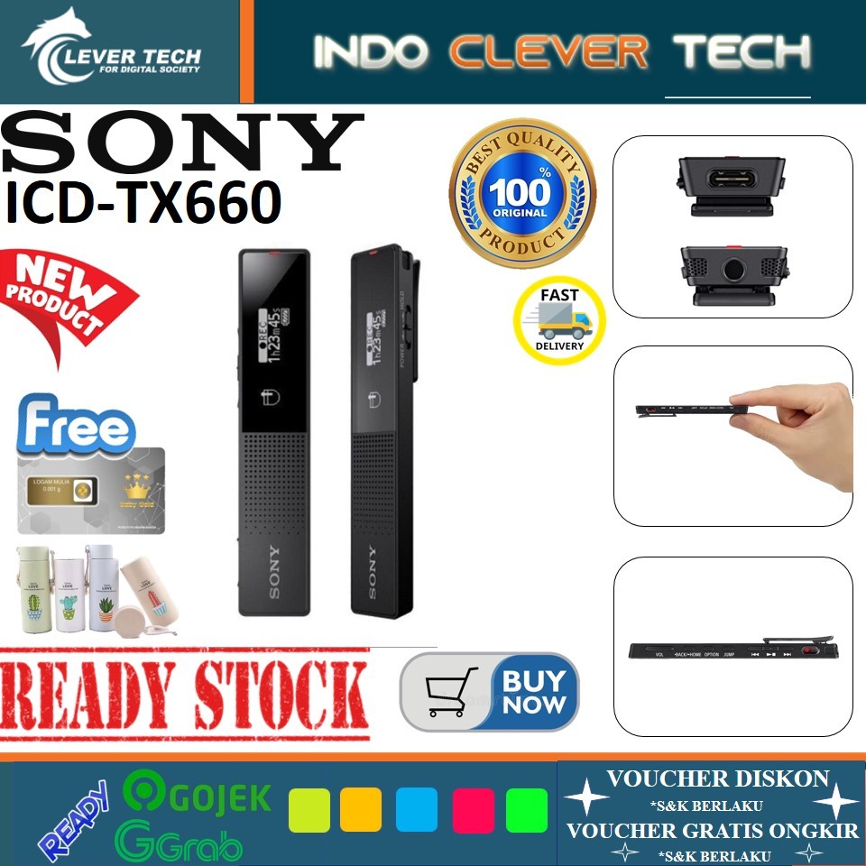 Sony ICD-TX660 Voice Recorder Perekam Suara