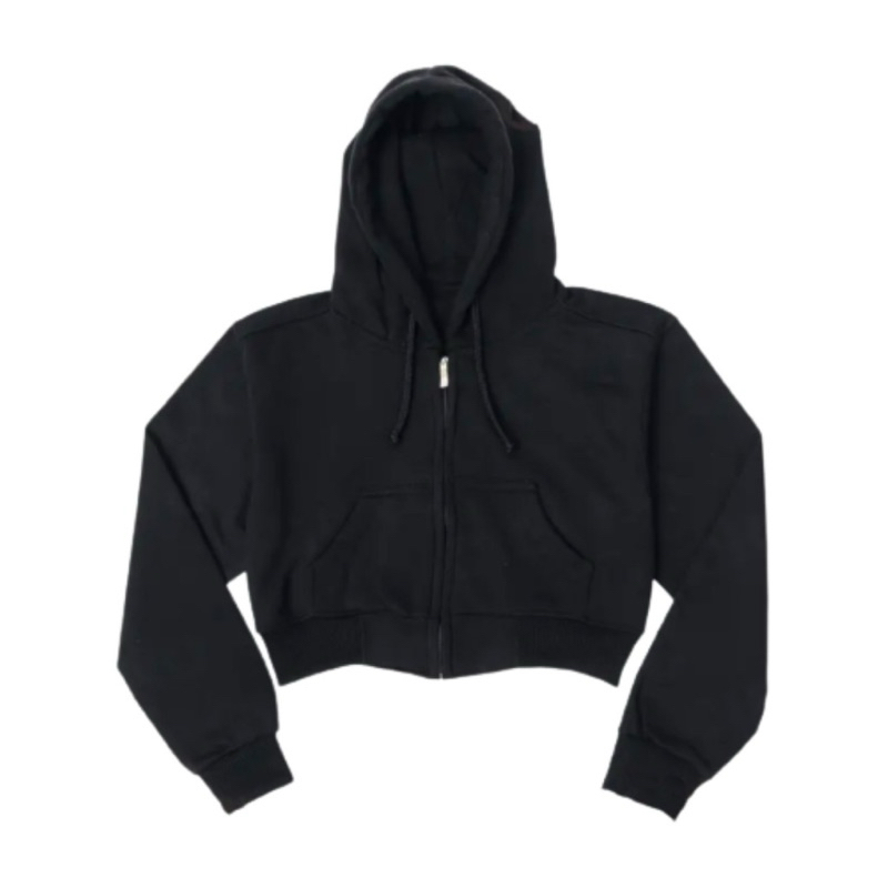 	 HOODIE ZIPPER BASIC CROP POLOS PREMIUM Jacket Crewneck Sweater Hoodie Wanita Kekinian Oversize Fashion Outfit Ootd Korean Style Jaket Krunek Suiter Hudie Jicket Crewnek Sweter Hody Cewek Remaja Bahan Fleece Tebal LD 110 PB 45	