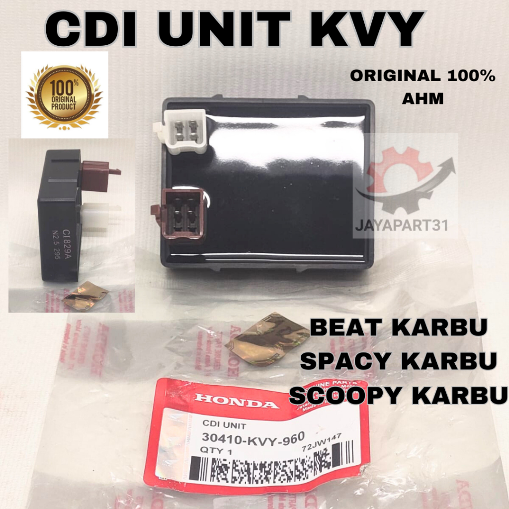 CDI UNIT HONDA KVY ASLI ORIGINAL AHM BEAT KARBU, SPACY KARBU, SCOOPY KARBU