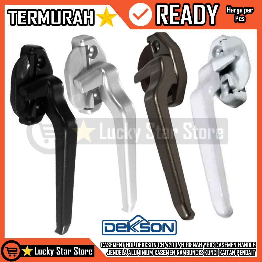 CASEMENT HDL DEKKSON CH 420 L/H BK NAH YB1C CASEMEN HANDLE JENDELA ALUMINIUM KASEMEN RAMBUNCIS KUNCI