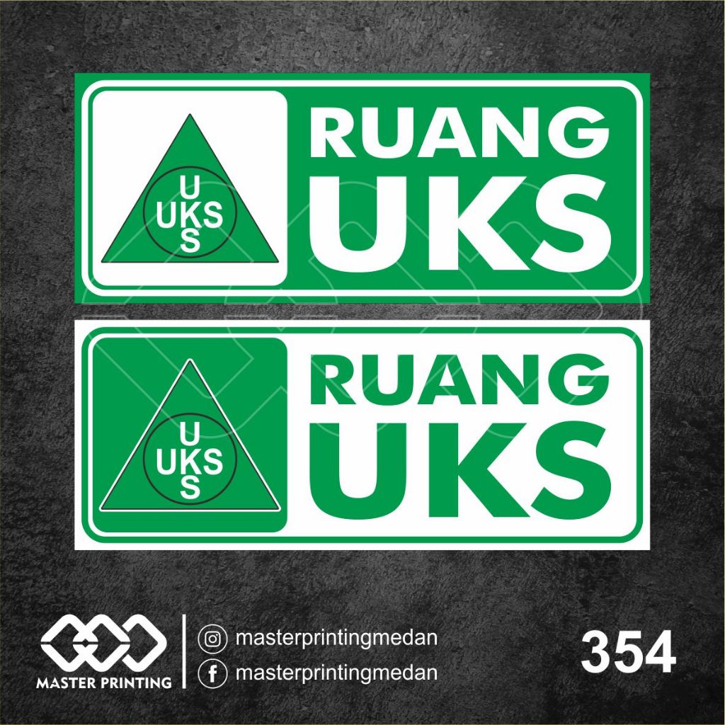

354 - Stiker Ruang UKS, Sticker Vinyl, Premium, Tahan Air, Termurah, dan Bisa Custom