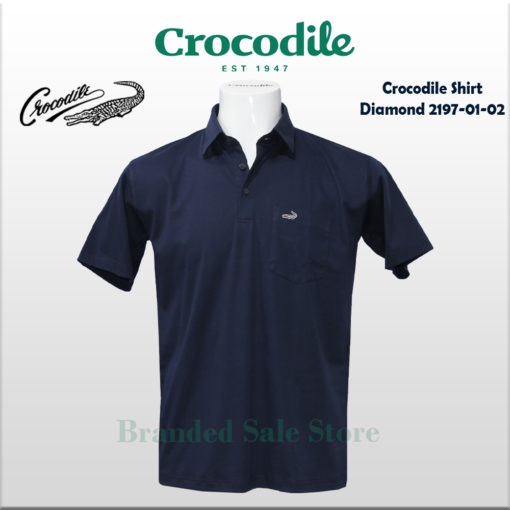 Polo Shirt Kaos Krah Kemeja CROCODILE Diamond, 2197-0001
