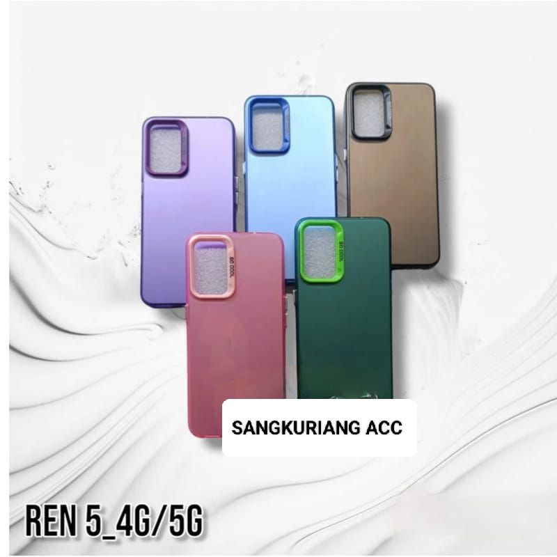 Softcase HAYBRID IMD HOLOGRAM OPPO RENO 5 Case Macaron HAYBRID IMD HOLOGRAM