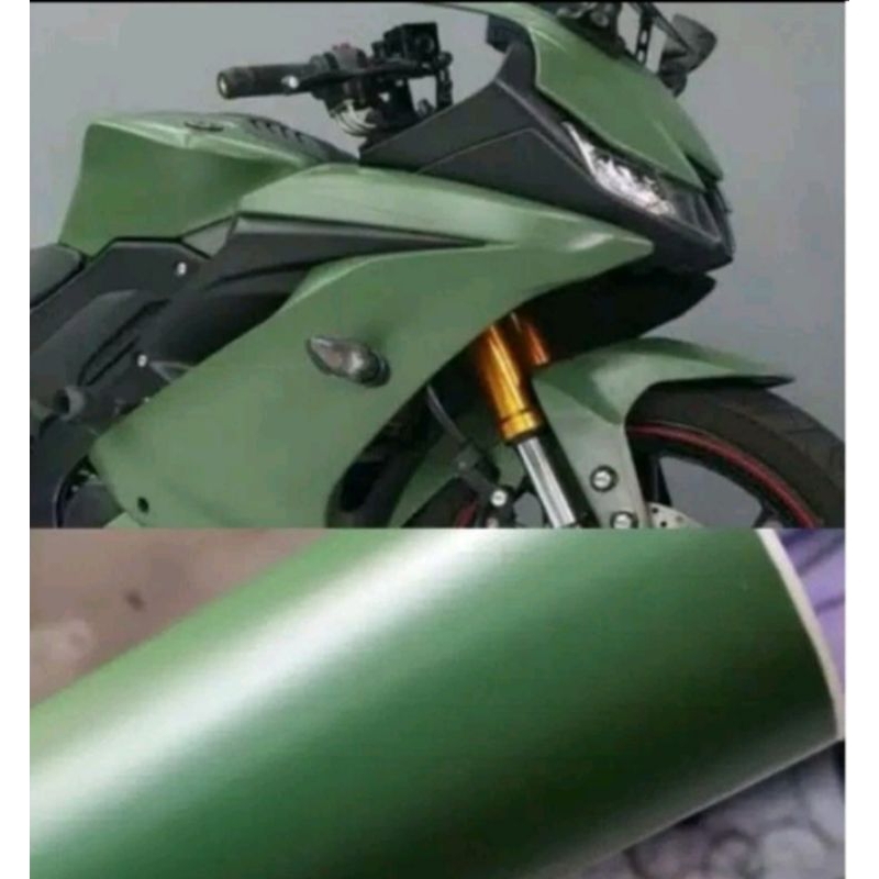 SKOTLET HIJAU ARMY STIKER SKOTLET MOTOR HIJAU GLOSSY COVOK UNTUK MOTOR BEAT