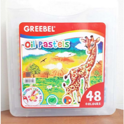 

Crayon Krayon Kids Oil Pastel 48 Warna (48C) Greebel tdk berdebu cerah utk anak sekolah art& tdk beracun