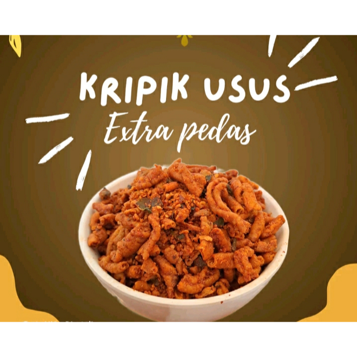 

Keripik Usus Krispy Renyah dan Gurih Rasa Extra Pedas Daun Jeruk, Pedas Manis dan Original Berat 500g