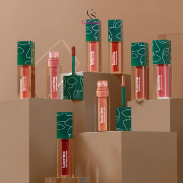 LUXCRIME Lip Velvet Lipstik Lip Cream Semi Matte