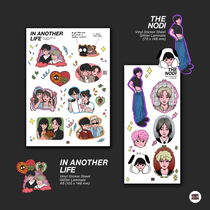 

[nidinodi] Dino & Wonchan Sticker Sheet — IAL (wonchan) / THE NODI (dino)