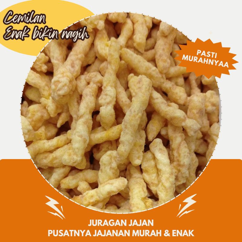 

Twist corn/pilus jagung/cemilan rasa jagung 250gr