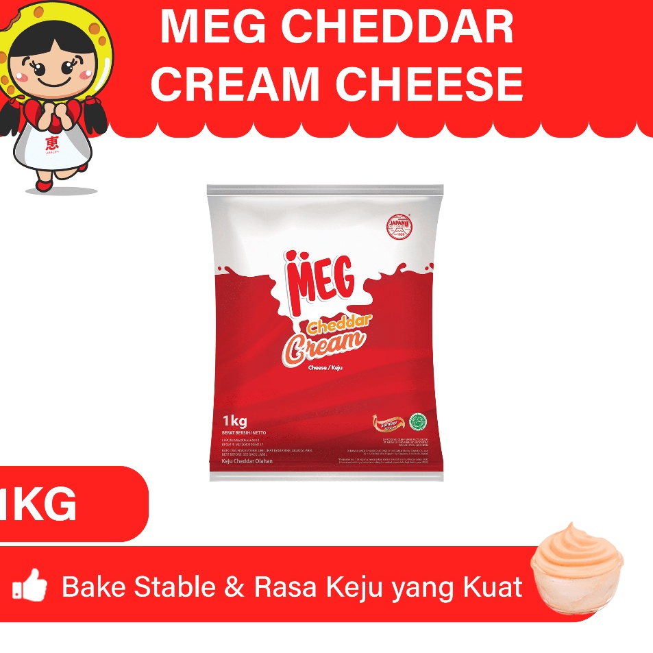 

Serbuu MEG Cheddar Cream Keju 1 Kg