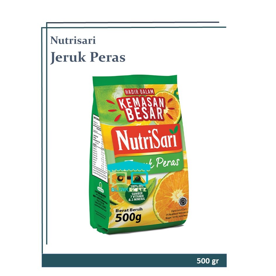 

Nutrisari Refill Jeruk Peras 500 gr Refil Kemasan Besar