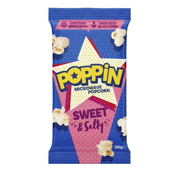 

Poppin Sweet & Salty Popcorn | 100g Australia