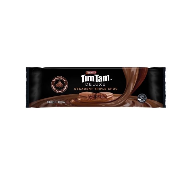 

Arnott's Tim Tam Deluxe Decadent Triple Choc Biscuits 175g Australia