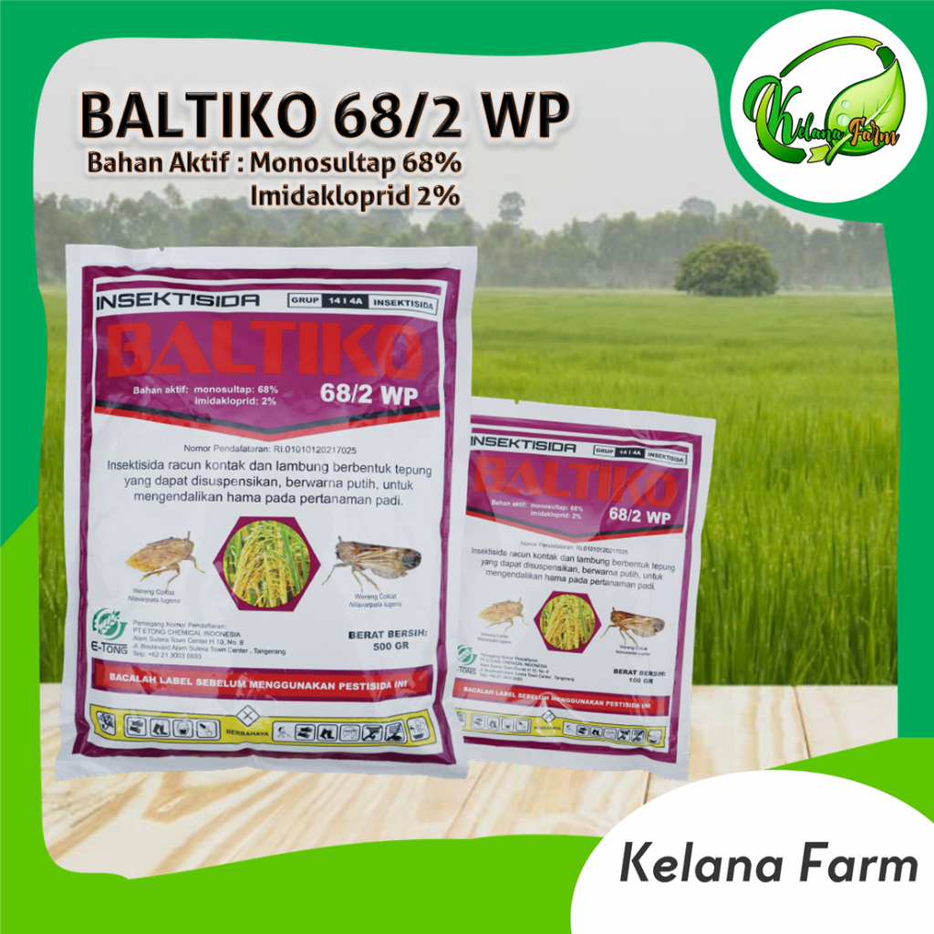 BALTIKO 100gr INSEKTISIDA SISTEMIK MONOSULTAP IMIDAKLOPRID UNTUK PENGENDALIAN HAMA PENGGEREK TANAMAN