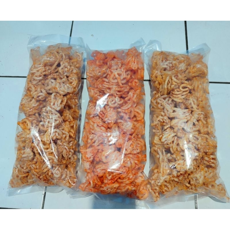 

KRUPUK IKAN KEMASAN JUMBO 3 RASA AYAM BAWANG PEDAS, BALADO PEDAS MANIS, JAGUNG PEDAS