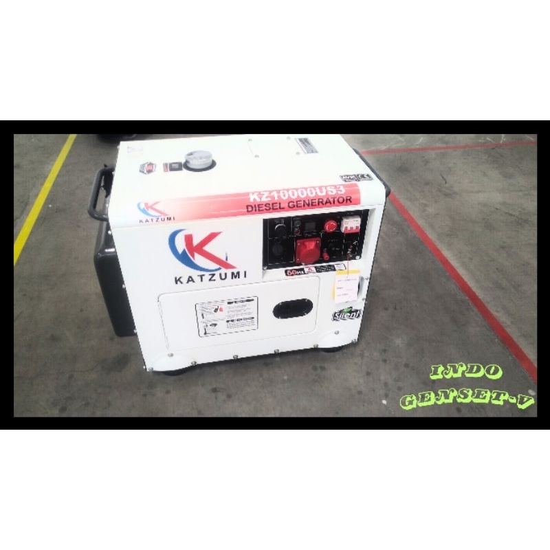 GENSET PORTABLE SILENT KATZUMI KZ10000US3 DIESEL GENERATOR 7KVA