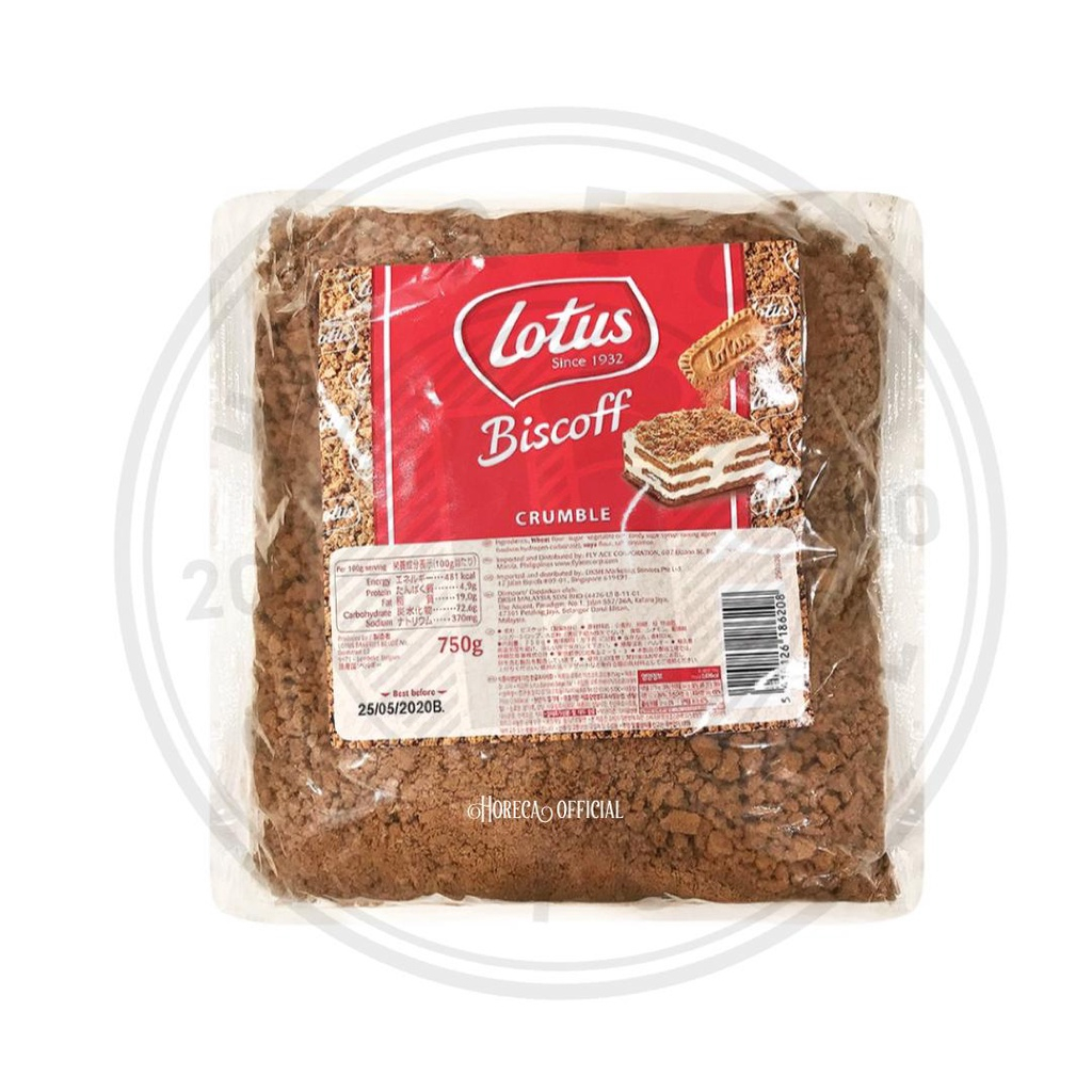 

BISCOFF LOTUS CRUMBLE 750G / BISCOFF LOTUS BISKUIT BUBUK KASAR 750GRAM