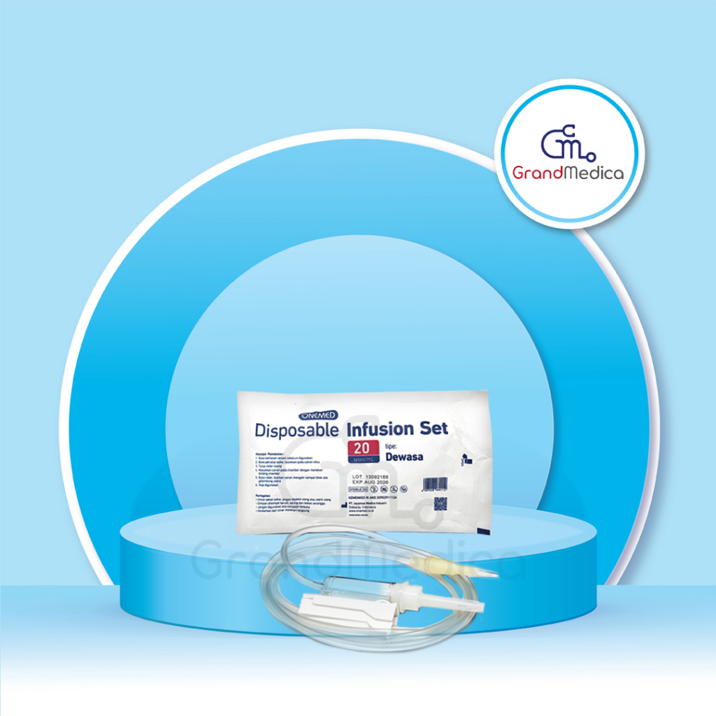 Infus Set Onemed Dewasa / Selang Infus Dewasa / Infusion Set / Infus Set Dewasa Onemed - Per Pcs