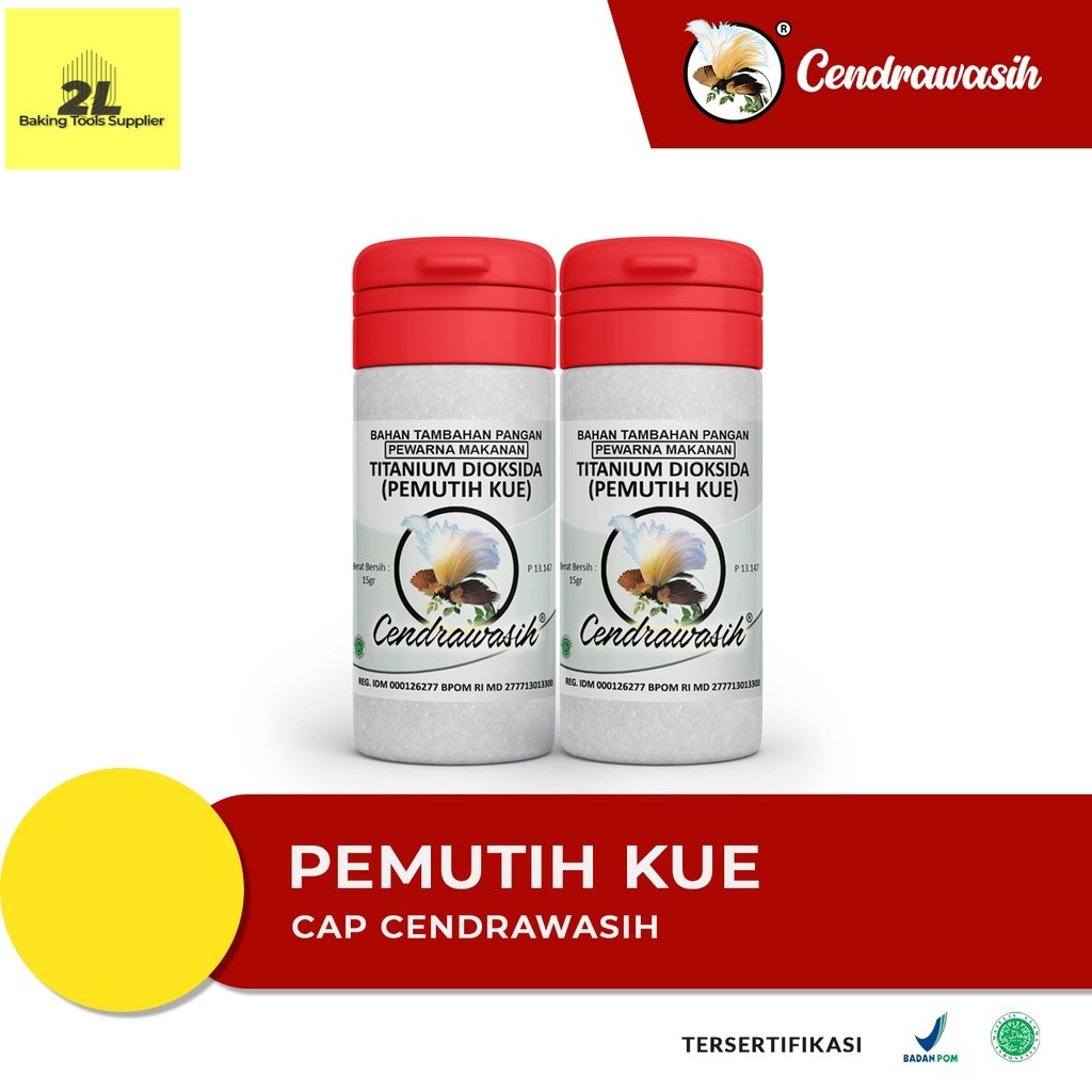 

Pemutih kue pemutih cap Cendrawasih pengawet makanan 15 gram
