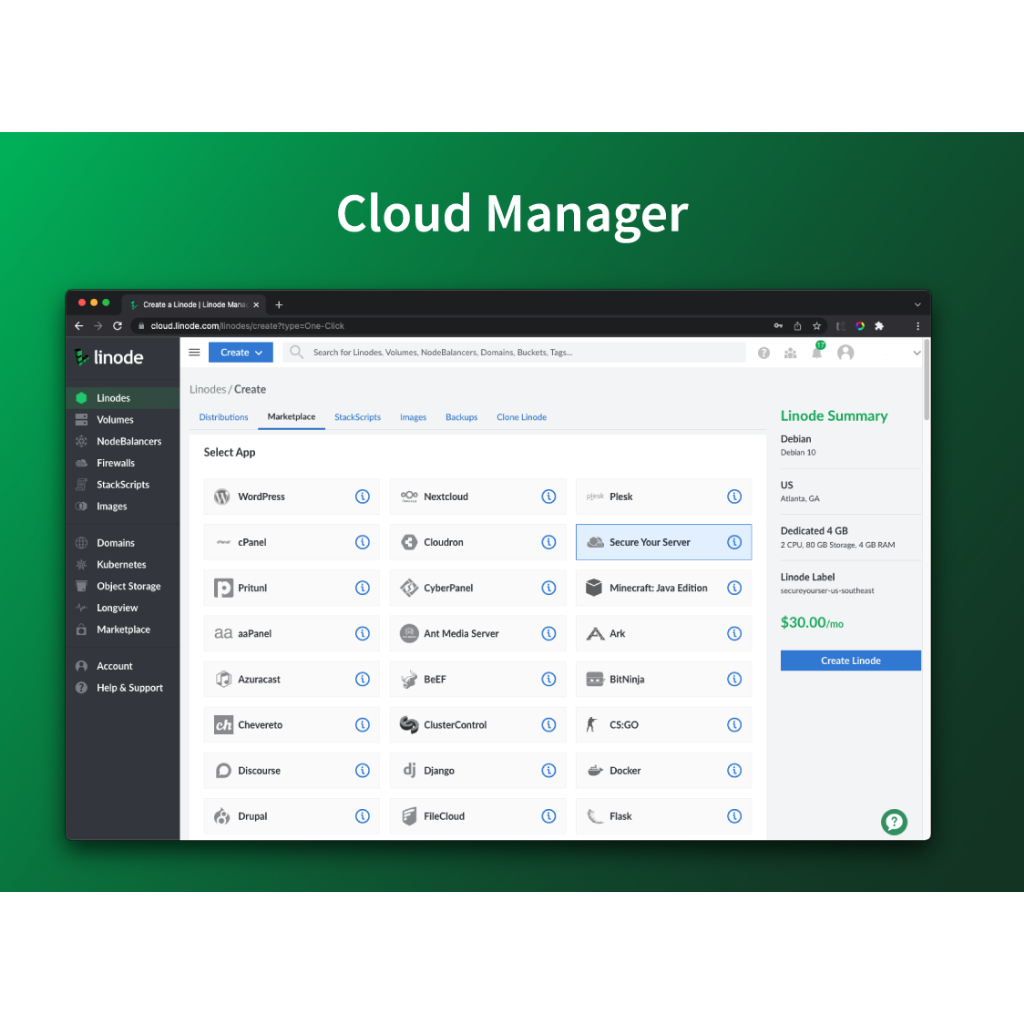 Akun Cloud Linode $100 Mastif 60 Hari Garansi