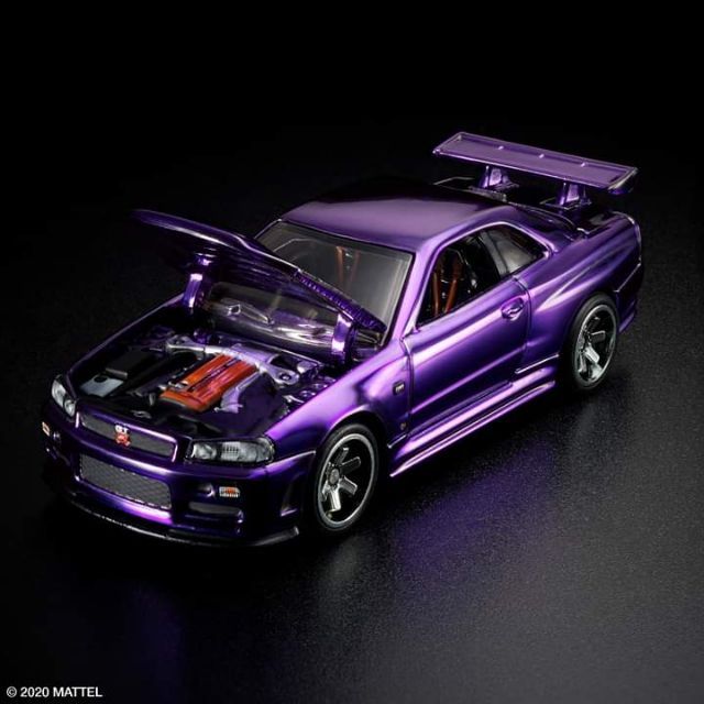 Hot Wheels Red Line Club RLC Membership Patch Nissan Skyline GT-R (BNR34) MIDNIGHT PURPLE 2020