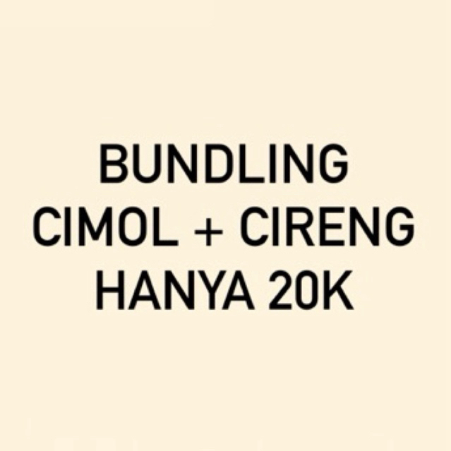 

BUNDLING PACKAGE ( CIMOL KEJU/ORI + CIRENG ISI ) - KUDAPAN BUNDA