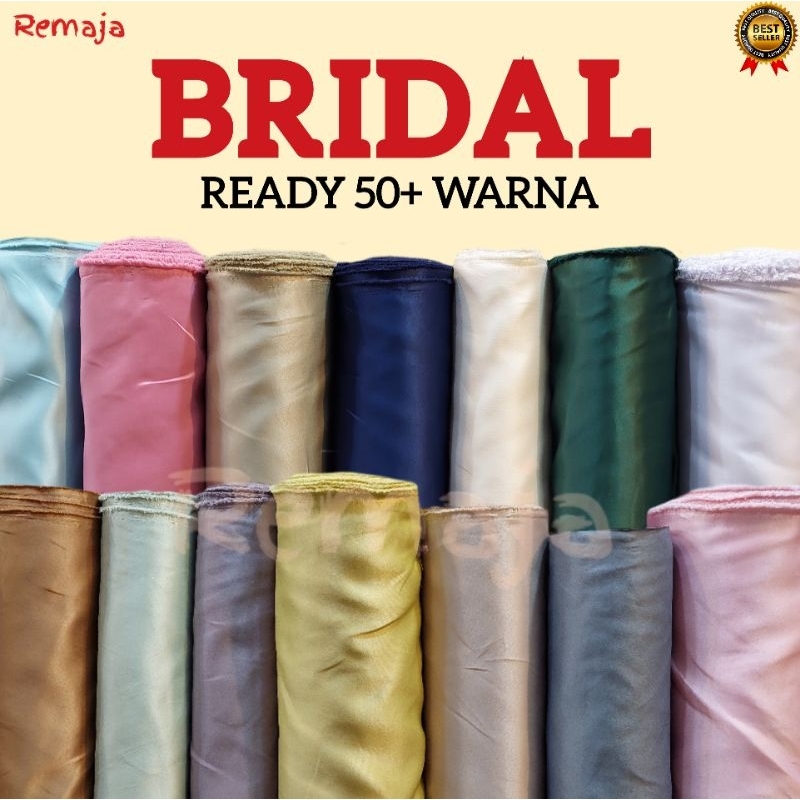 Kain Satin Bridal Heavy / Saten Bridal Deutches - Kain Bridesmaid Original Import