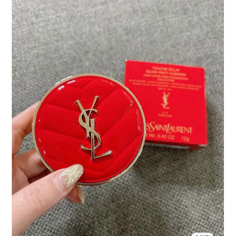YSL Y$L GLOW PACT CUSHION VALENTINE DAY LIMITED RED 2024