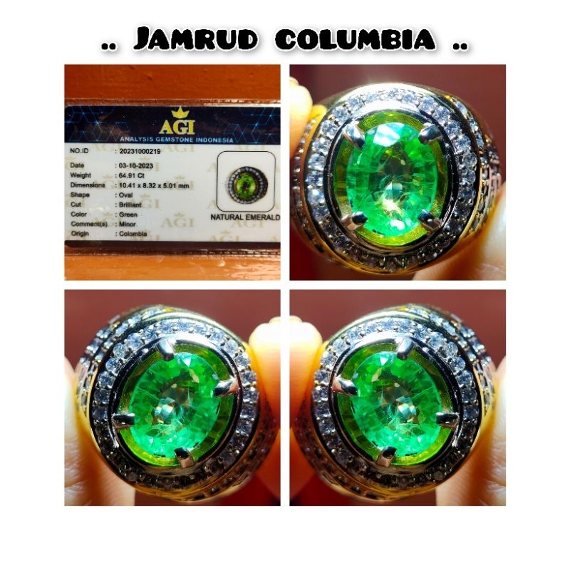 CINCIN PERMATA JAMRUD COLUMBIA KRISTAL