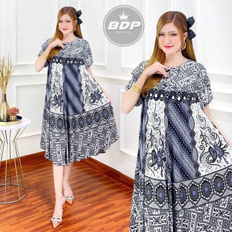 Klok Sogan abu/daster wanita/daster batik