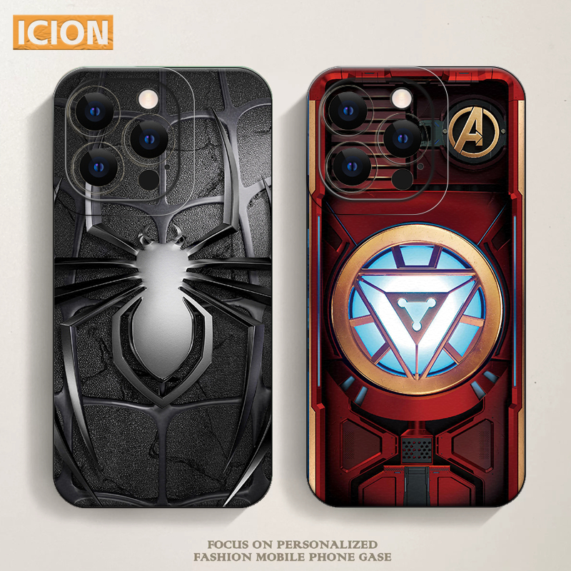 IPHONE Case Keren Marvel Anime Untuk Iphone 6 6+ 7 7+ 8 8+ X XS XR XSMAX 11 12 13 MINI PRO Soft Case