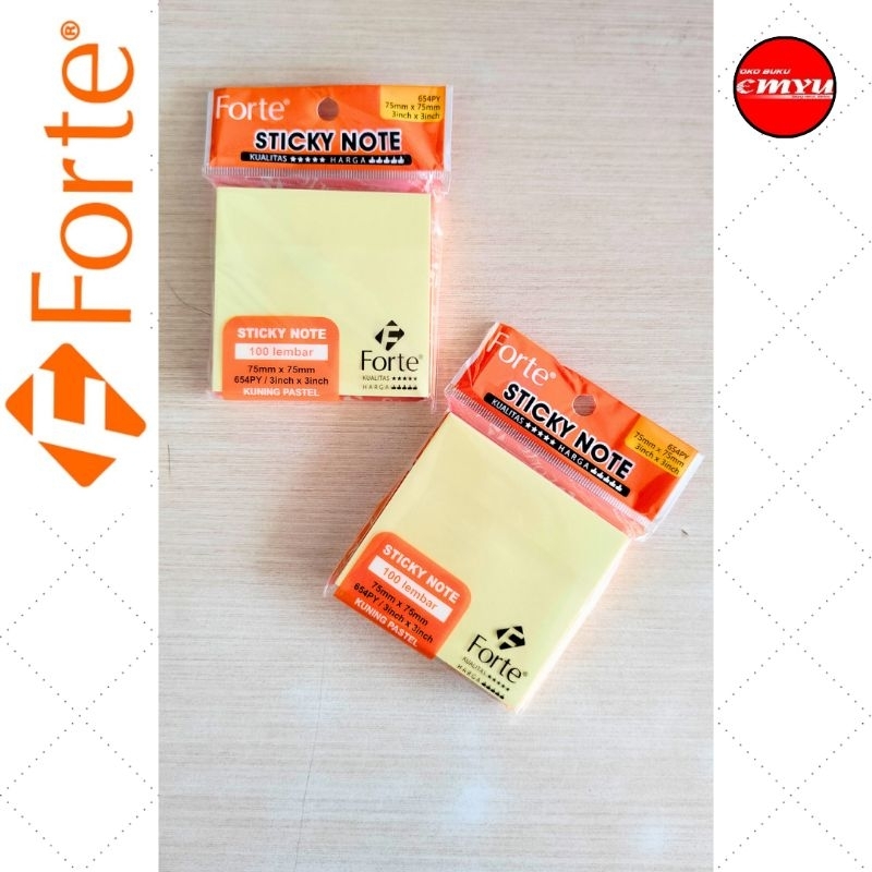 

Forte Stick Note Kuning Pastel 75mm X 75mm Isi 100 Lembar