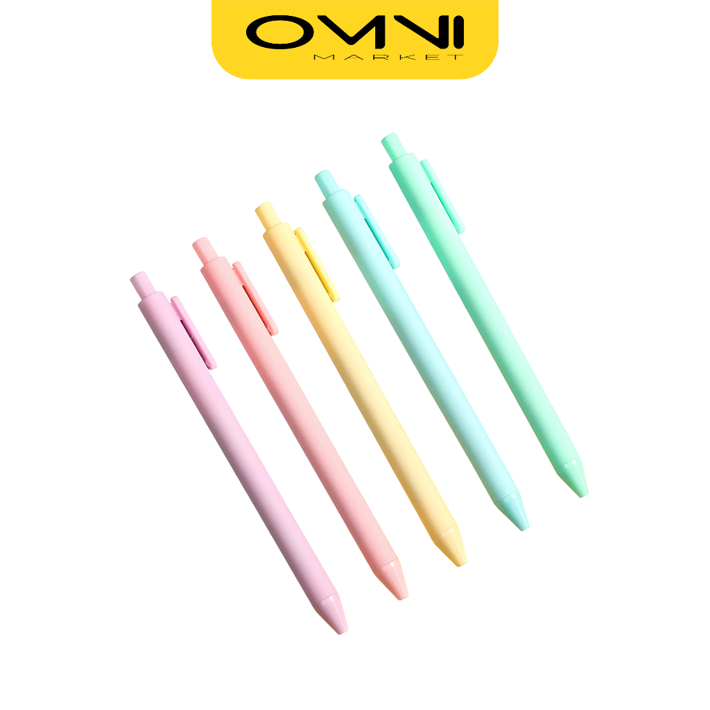 

Pulpen Macaroon Warna Pastel Pen Macaron Tinta Hitam Bolpoin ATK011