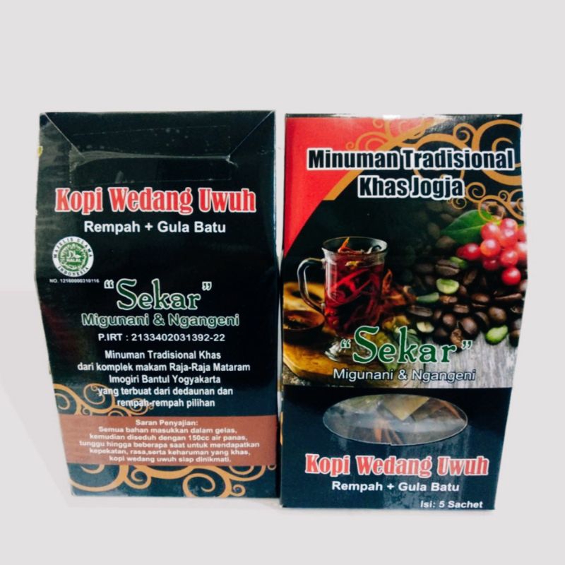 

SEKAR Kopi Wedang Uwuh Kualitas Premium Isi 5 Sachet (Rempah + Gula Batu) | Minuman Tradisional Alami Khas Bantul Jogja Yogyakarta