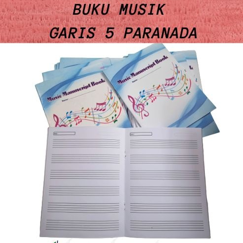 

❤[PROMO MURAH!!!]❤ Buku tulis musik garis lima / buku garis paranada / manuscript book music book ✔️TERMURAH✔️