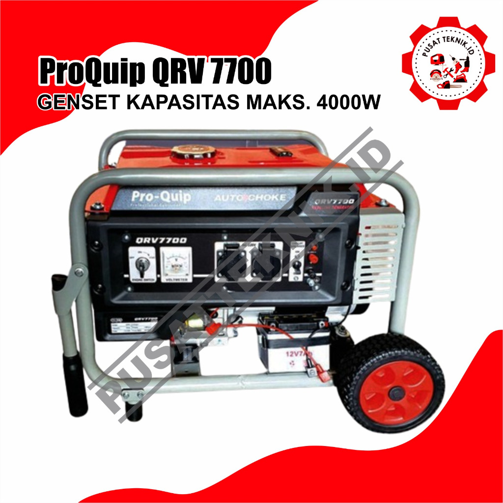 GENSET PRO-QUIP QRV 7700 GASOLINE GENERATOR GENSET QRV 7700 4000W PROQUIP