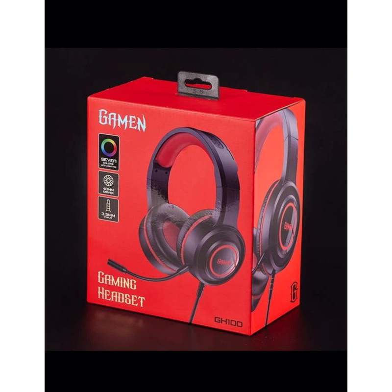 HEADSET GAMING GAMEN GH100 Headset GAMING Handphone/ Lapto / PC