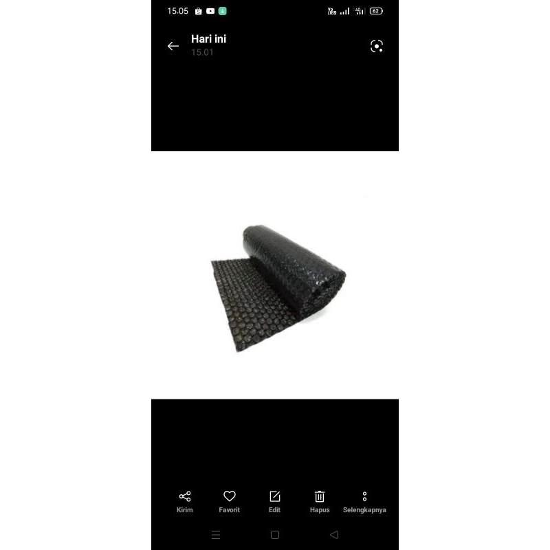 

pecking tambahan bubble wrep