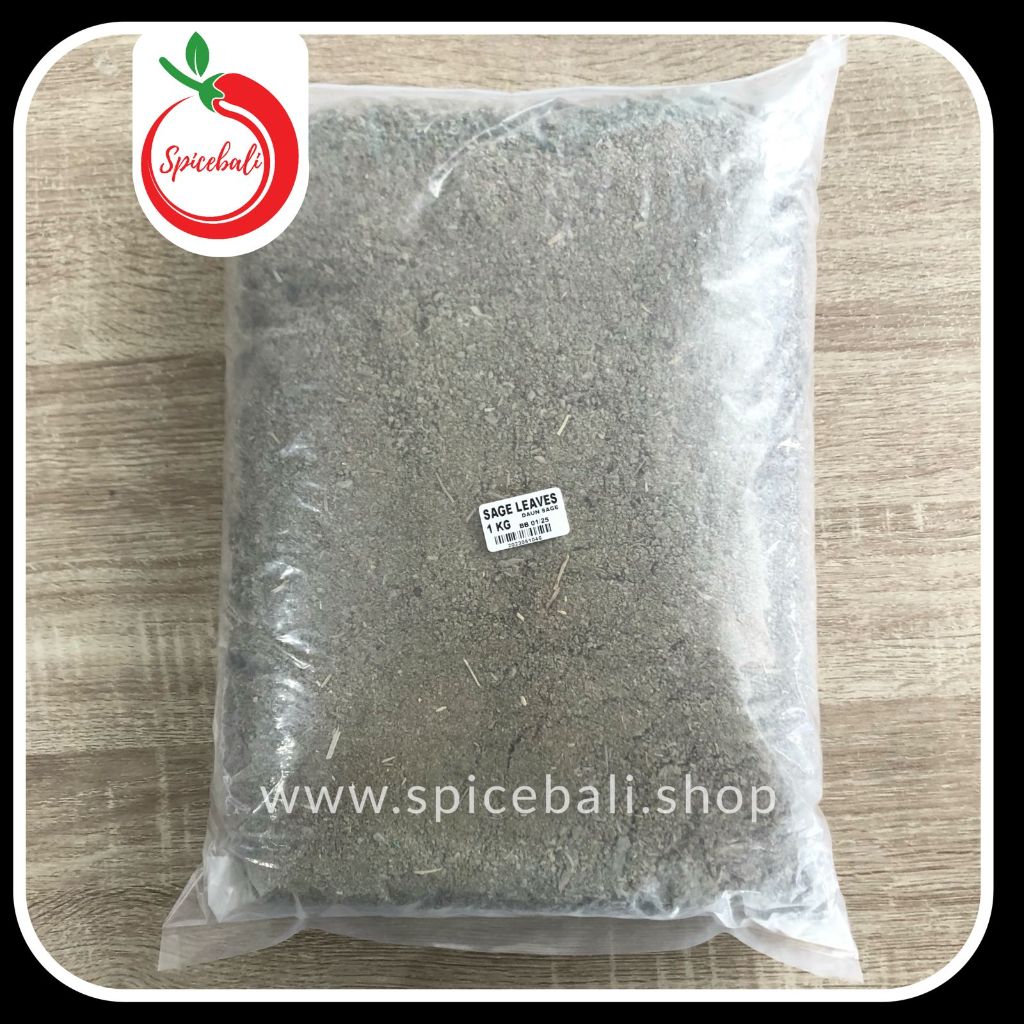 

Daun Sage Kering 1 kg / Dried Sage 1 kg / Dry Sage Flakes / Dried Sage Leaves