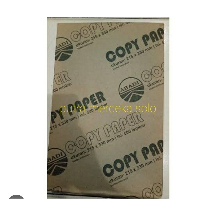 

Kertas Buram Folio CDTA Copy Paper 215 x 330 mm 1 RIM