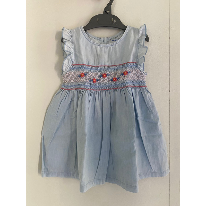 gingersnap smock dress