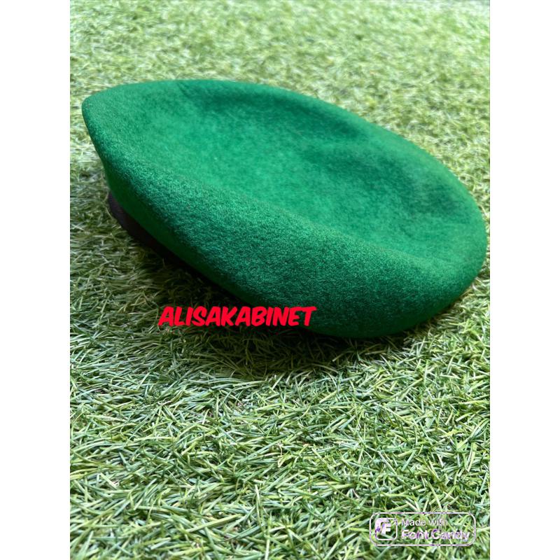Baret Camel Hijau TNI AD